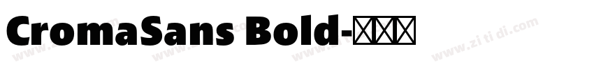 CromaSans Bold字体转换